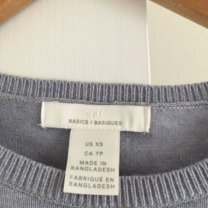 H&M basic knit top XS